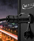 2 Pin M12 Waterproof Panel Mount Connector DC 12V For AV Systems IP68 Rated Plug And Socket installed on panel in rain