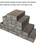 12 Pack Sanding Sponges Assortment, 6 Grits From Coarse To Superfine With 2 Pieces Each, stacked in a pyramid