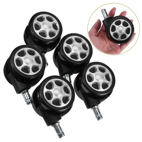 Badass Heavy Duty Office Chair Casters With Slamdown Lock Brakes And Buttery Smooth Rollin Swivel Wheels Built For Gaming Desks And Hardwood Floors Straight Up Durable Five Pack
