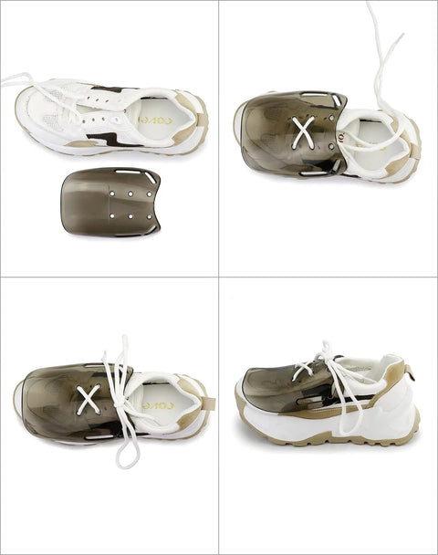 Metatarsal Guard For Safety Footwear, Built Tough Polycarbonate Shield For Metatarsal Protection on white sneaker