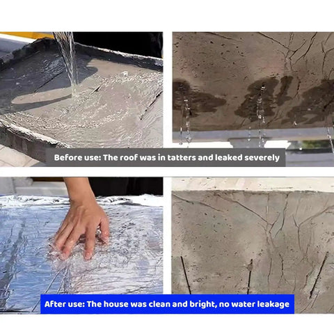 Rock Solid Asphalt Roof Shingles Repair Tape 2 Mm Thick Aluminum Foil Flashing Tape applied to sealed roof to prevent leaks.
