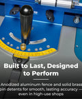 Premium Table Saw Miter Gauge Kit Featuring An Adjustable Fence For Dead On Angles And Crisp Woodworking Cuts That Shoot Straight Every Time highlighting aluminum fence and precision scale.