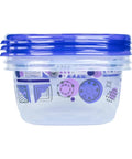 Round container from 20 Piece Color Coded Food Storage Set With Lids For Lunches, Meal Prep, And Leftovers, BPA Free Reusable Containers.