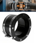 Upgrade Your Woodshop With This Snazzy 4 Inch Magnetic Dust Collection Connector showcasing a black rubber cuff with magnets.