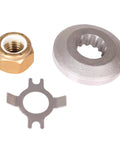 Mercury Outboard Prop Shaft Nut Kit With Thrust Washer And Tab Washer For 25 HP Through 70 HP Engines Easy Install 13 Tooth Spline Fits 73345 92647M 73345A1 18 4233 76281 69578Q1 18 3704 displayed