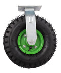 10 Inch Pneumatic Casters Set Of 4 Heavy Duty Rubber Wheels With 2 Swivel And 2 Rigid For Cart Wagon Workbench And Furniture 661 Lbs Load Capacity