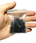 Hand holding a bag with 100 Pcs M4 X 8mm Stainless Steel Hex Socket Set Screws Grub Screws With Beefy Allen Head Built To Last