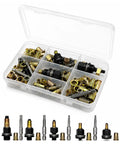 Heavy Duty Carbon Steel Rivet Nut Tool Kit With M3 To M8 Interchangeable Mandrels And Nutserts For Quick Durable DIY Friendly Threaded Insert Installations In Metal Aluminum And Sheet Steel Projects, case with mandrels