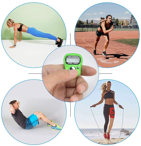 Pocket Electronic Finger Counter With LCD Display Lightweight Resettable Hand Tally Clicker Zero To Ninety Nine Thousand in hand during workouts.