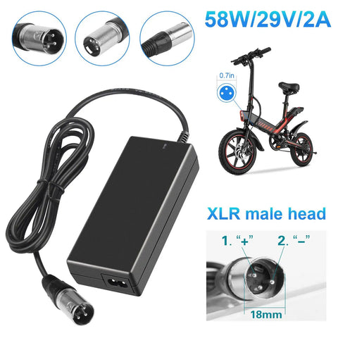 29V 2A Scooter Battery Charger For 24V Scooters And Power Chairs With XLR Connector 100 To 240V AC Input Fast 29V 2A Output Beats 24V 1A Chargers And Fits Wide Range Of Mobility Scooters