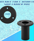 Four Pcs Folding Pontoon Ladder Insert Plugs For 1 Inch Tubes Removable Dock Mounting Hardware Boat Replacement Parts