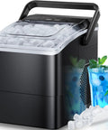 Countertop Ice Maker That Keeps It Cool With 9 Bullet Ice Cubes In 6 Minutes Up To 26 Lbs Per Day Two Ice Sizes Self Cleaning