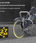 Heavy Duty Electric Concrete Saw With Brushless Motor And Wall Chaser Ring Cutter For Granite Stone Slotting 8800 Watt cutting concrete at 27CM depth.