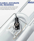 Close-up of fuel pump module assembly for Ford Explorer and Flex 2013 to 2019 Police Interceptor Utility 2014 to 2019 and Lincoln MKT 2013 to 2019 with 2.3L 3.5L and 3.7L engines plug and play direct fit reliable long term performance, showing sensor.