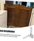 Hidden Door Hinge Set Pro Grade Stainless Steel Pivot Hinges For Concealed Doors And Bookcases Heavy Duty Design With Wide Opening Capability One Pair ARTIBETTER installed on wooden door