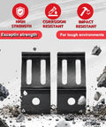 2 Pack Universal Light Bar Mount Brackets Adjustable for LED Pods, cube lights, impact-resistant metal brackets