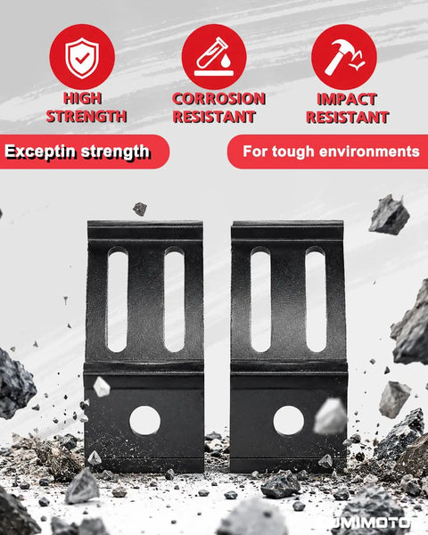 2 Pack Universal Light Bar Mount Brackets Adjustable for LED Pods, cube lights, impact-resistant metal brackets