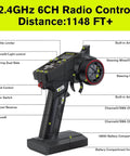 2.4GHz 6-channel radio control for High Speed Brushless One Tenth Scale Monster Truck With 4WD Drive Waterproof