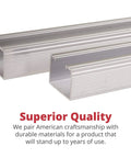 Close-up of Heavy Duty Bypass Track And Hardware Set For Two Door Sliding System 96 Inch Aluminum Top Hung Track showcasing aluminum rails