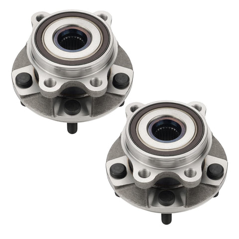 Front Wheel Bearing Hub Assembly 5 Lug Set For Toyota RAV4 2008-2011, Scion xB 2008-2015, Prius V 2012-2017, shown as a 2-piece set