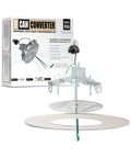 No Sweat Install Recessed Can Light Conversion Kit With 7 Inch Flat Steel Ceiling Medallion, UL certified, for 5 and 6 inch cans.