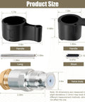 Diagram showing dimensions of 257352 Prime Spray Valve And Drain Valve Replacement For UltraMax And GMax Airless Paint Sprayers