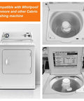 Image of Whirlpool Cabrio washing machine showing controls and inner drum for Replacement Tub Shaft And Bearing Kit For Whirlpool Cabrio Washer Keeps Your Laundry Rig Humming Smoothly And Knocks The Shaking Noise Right Out Restore Whisper Quiet Spin Cycles W10435302 W10447783.