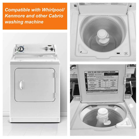 Image of Whirlpool Cabrio washing machine showing controls and inner drum for Replacement Tub Shaft And Bearing Kit For Whirlpool Cabrio Washer Keeps Your Laundry Rig Humming Smoothly And Knocks The Shaking Noise Right Out Restore Whisper Quiet Spin Cycles W10435302 W10447783.