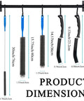 Go To All In One Dryer Vent Cleaner Brush And Lint Remover Kit With Flexible Extendable Handle For Dryer Vents, AC Coils, Refrigerator Coils, Dust Collectors, Condenser Units And More. product dimensions with five brushes