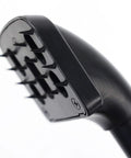 Close-up of angled teeth on 18 Inch Economy Carpet Stretcher Knee Kicker With Protective Buffer Pad and durable black finish.