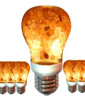 Warm Amber LED Bulbs 60W Equivalent, Dimmable E26 Edison Base, Salt Lamp Vibe Glow, Energy Saving, 6 Pack displayed together