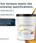 Type F Automatic Transmission Fluid 5 Gallon container with specifications for vintage vehicles and usage guidelines.