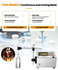 2-118 Oz Liquid Filler Machine With Anti Drip Nozzle Diaphragm Pump And Digital Control For Cosmetic Water Wine Makeup Remover Bottles High Flow One Percent Error Precision Easy Setup And Reliable Bottling That Gets It Done - Displaying Two Modes