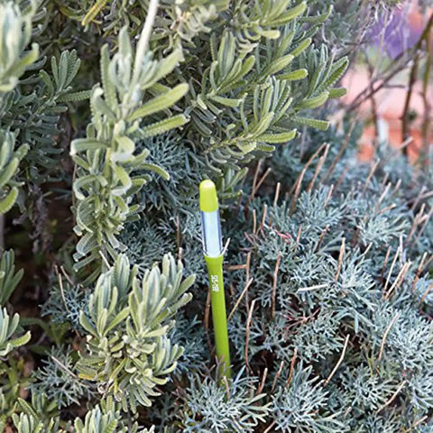 Two Pack Green Aquameter Plant Moisture Sensor Pens For In Soil Leave-In Moisture Meter That Stays Put Ideal For 6 To 12 Inch Pots Large Size Continuous Readouts For Healthy Plants For Busy Plant Parents, green moisture pen in shrub soil