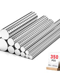 Boss Level Rare Earth Neodymium Magnets For 3D Printing Gear And Paper Crafts 350 Piece Assorted Bulk Set of six ultra thin sizes.