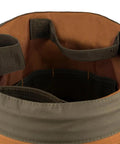 Interior view of Five Gallon Bucket Canvas Tool Organizer With 56 Pockets 40 Outside 18 Inside Interior Loops For Hammers Drills Pry Bars