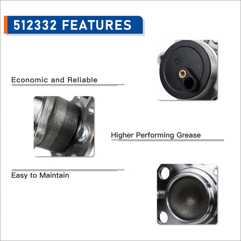 Features of Rear Wheel Bearing And Hub Assembly For Your Ride 5 Lug With ABS Fits 2007 2016 Jeep Compass Patriot
