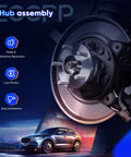 Beefed Up Front Wheel Hub Bearing Assembly 513305 For BMW X5 2007 Through 2018 And X6 2008 Through 2018 5 Lug AWD With ABS