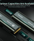 S660 PCIe Four Point Zero 1TB NVMe M2 SSD With Heatsink For PS5 Fast Upgrade Up To 5000 MB Per Second Snappy Game Load Times