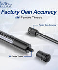 Rear Window Glass Shocks And Lift Supports Gas Springs For 2008 2012 Ford Escape close-up M6 thread showing OEM accuracy