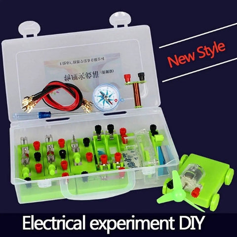 Hands On Wind Turbine And Electromagnet Lab Kit For Fun STEM Exploration Build Your Own Generators Circuits And Fans open box
