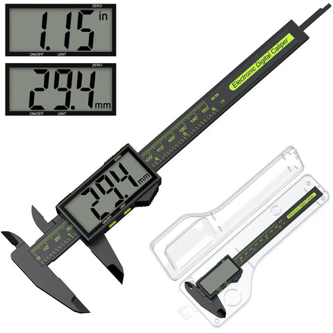 Digital Calipers For Precision Measuring 0 To 6 Inches 150mm With Large LCD Screen, showing measurements in inches and mm
