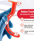Ever Ready First Aid Berman oral airway device, orange plastic, handheld emergency medical tool