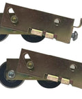 Two Pack Tandem Roller Assembly For Sliding Glass Doors Replacement And Patio Glass Door Repair Fix Smooth Sliding With Durable Wheel Set Compatible With DR-269-SP, steel, 1 1/4 inch wheels