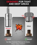 Comparison between 16mm CR-MO steel bolt extractor and standard tool on rusted bolts