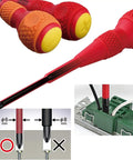 Ball Grip Insulated Screwdriver Set Five Piece VDE Certified, non-slip gripped handles, slim non-step blade shanks.