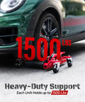 Badass Heavy Duty Car Dolly Set Of 2 Built Tough For Garage Rolls 1500 Lb Capacity under tire for smooth garage movements.