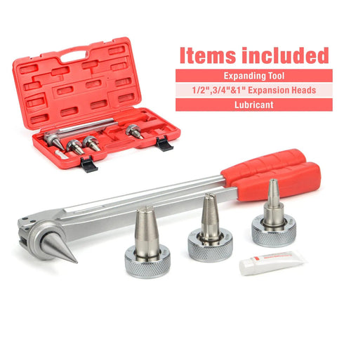 ProPEX Expansion Tool Kit For PEX A Tubing With One Half Three Quarter And One Inch Expansion Heads Meets ASTM F1960