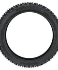 Dual Front 2.50-14 And Rear 3.00-12 Tire Tube Set For Dirt Bikes Like CRF70, shown as a single dirt bike tire on white background.