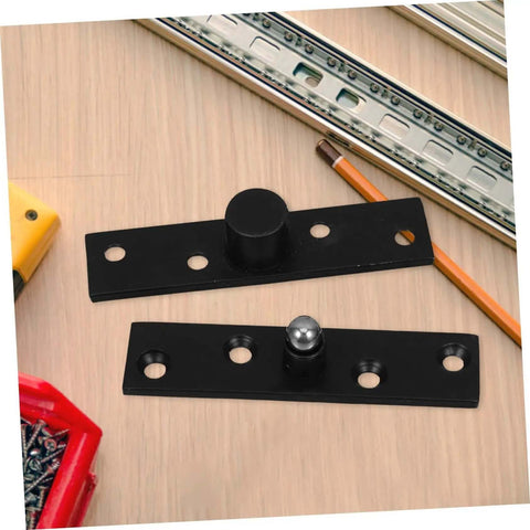 No Nonsense 360 Degree Hidden Door Hinge Heavy Duty Stainless Steel Invisible Pivot For Secret Doors on wooden surface